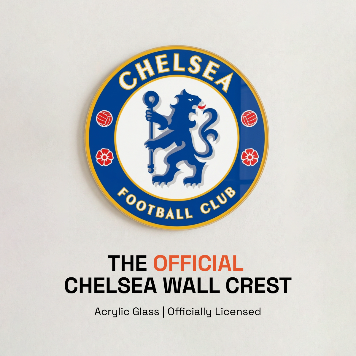 Chelsea FC Acrylic Wall Crest