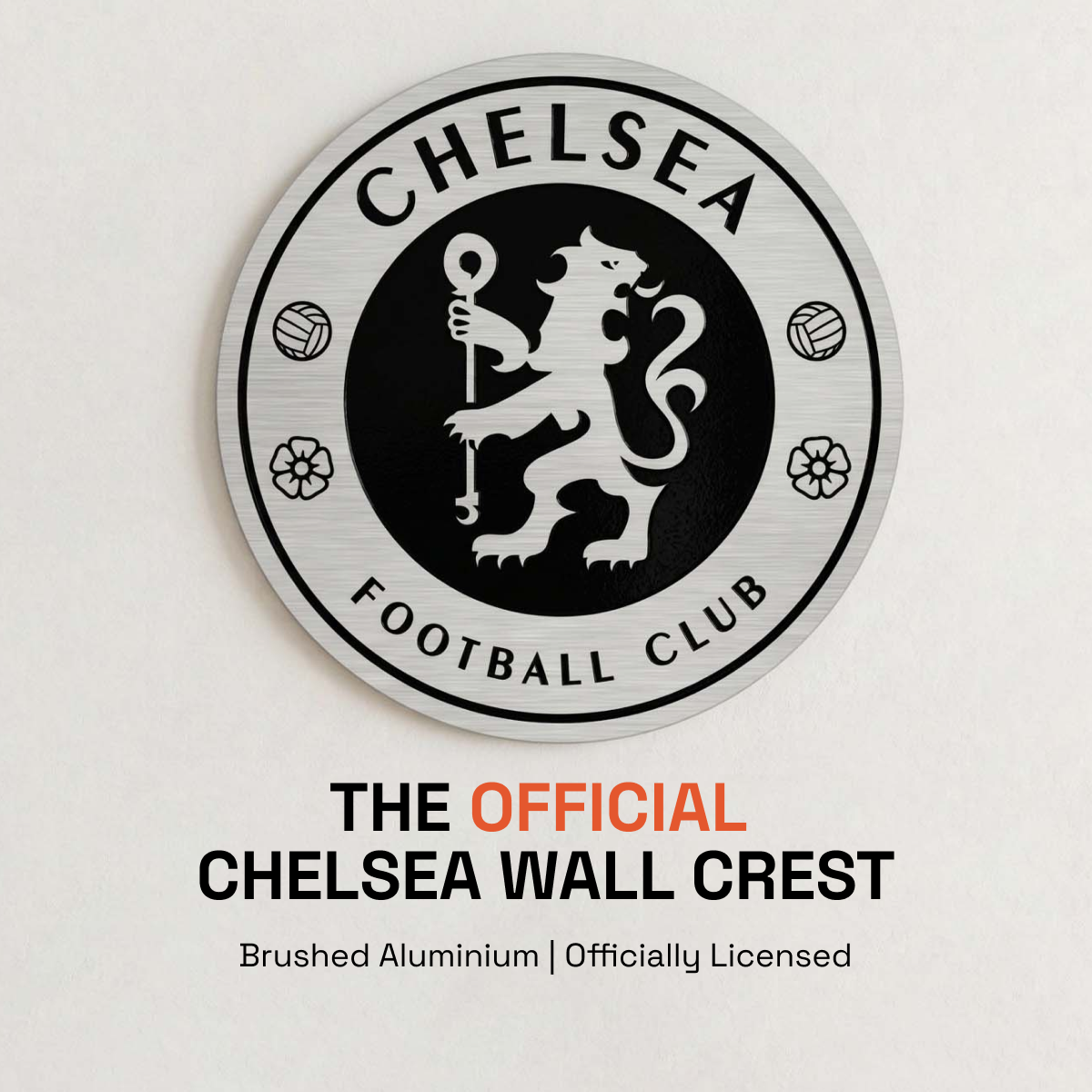 Chelsea FC Aluminium Wall Crest