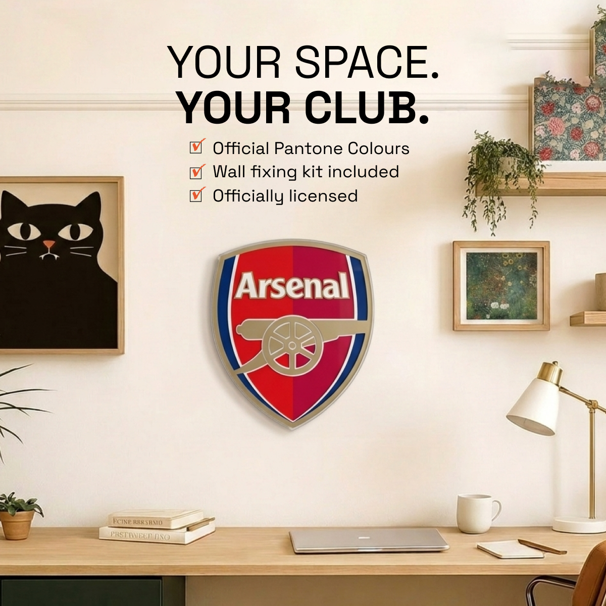 Arsenal Acrylic Wall Crest