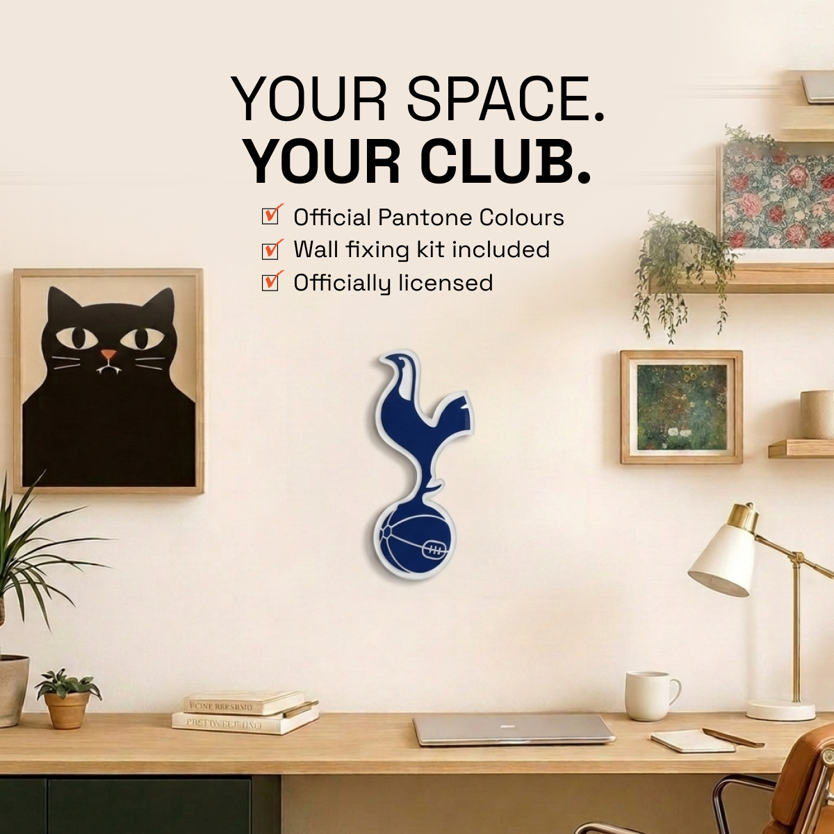 Tottenham Hotspur Acrylic Wall Crest