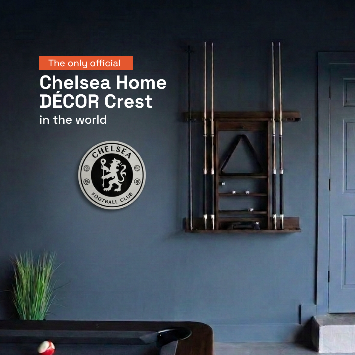 Chelsea FC Aluminium Wall Crest
