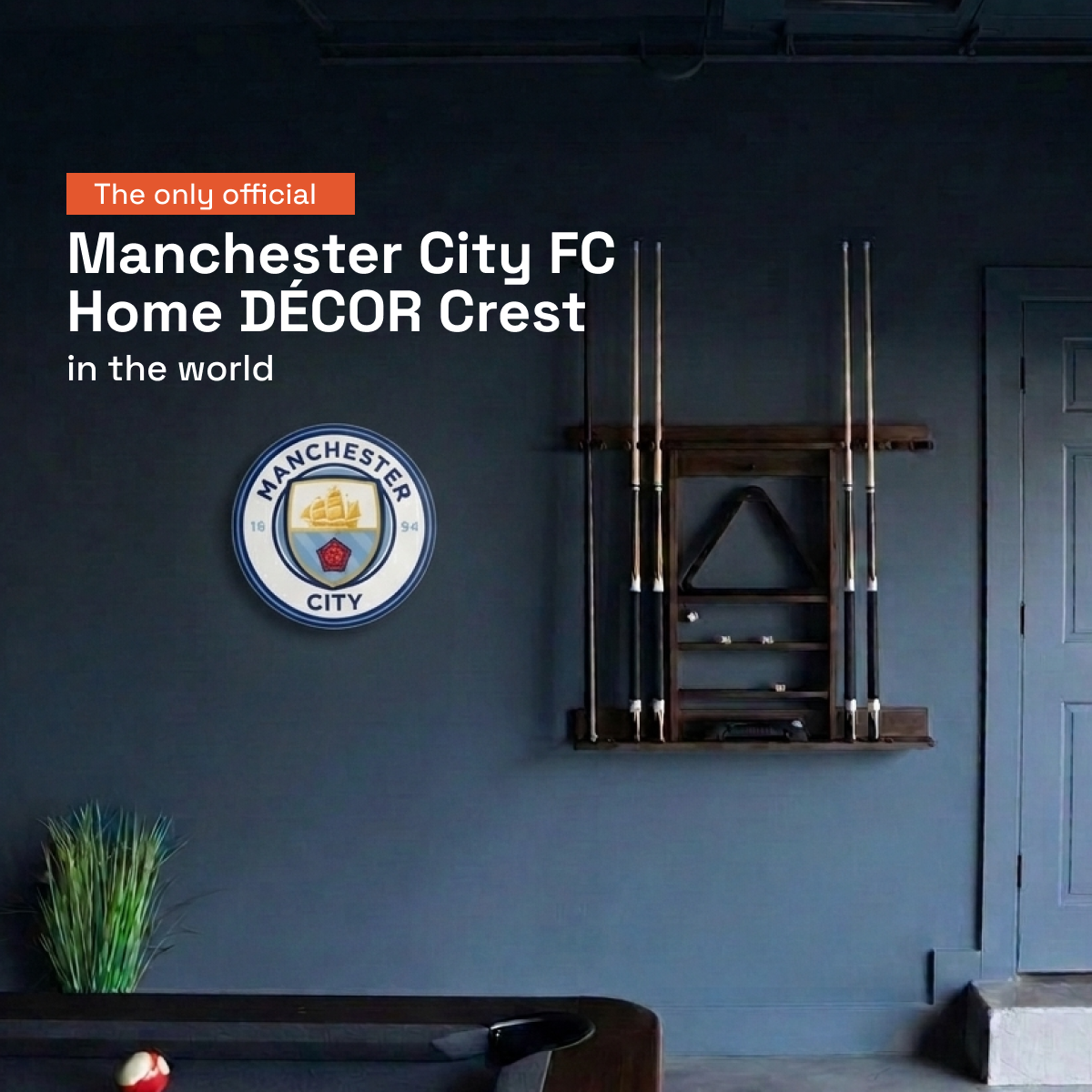 Manchester City Acrylic Wall Crest