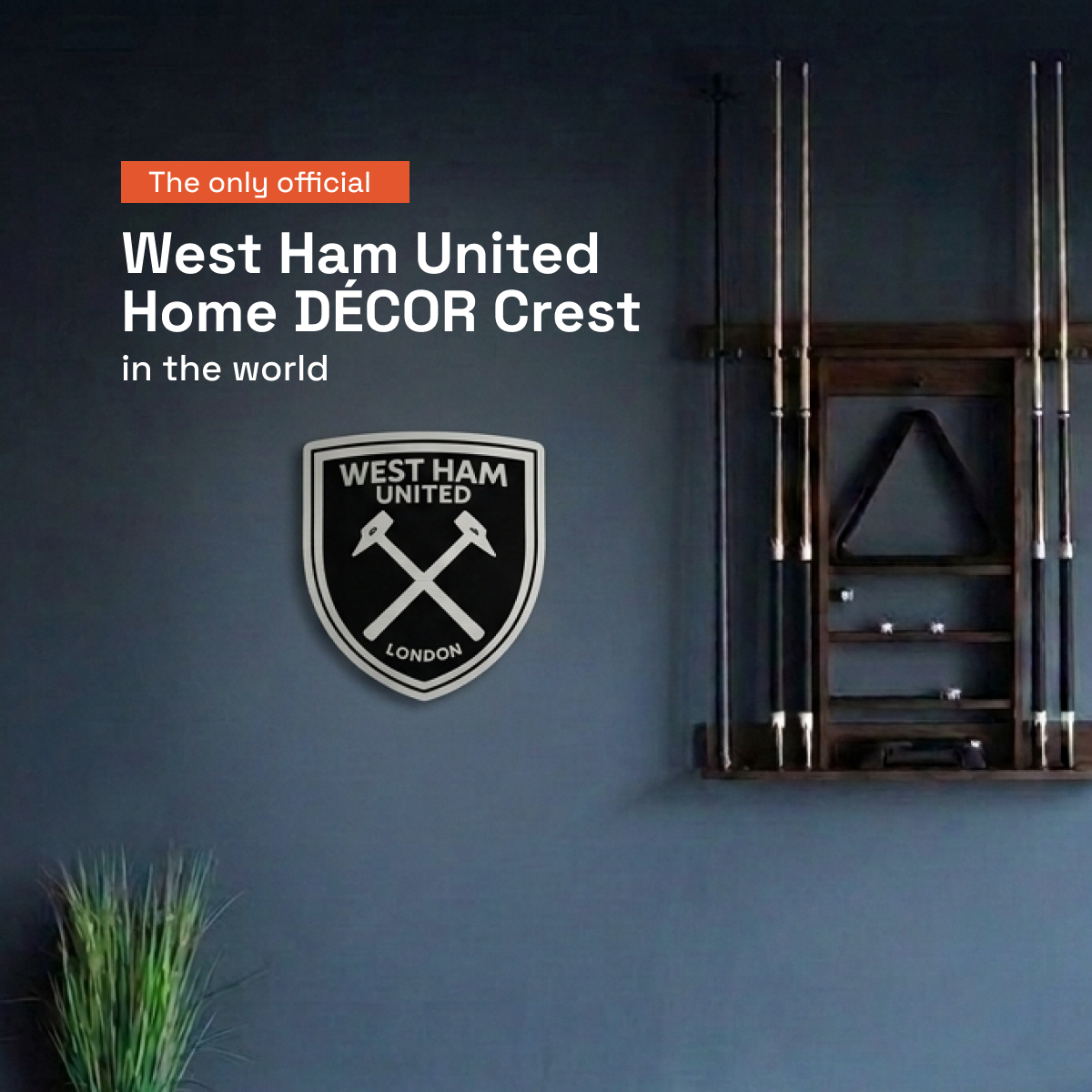 West Ham Aluminium Wall Crest