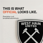 West Ham Aluminium Wall Crest