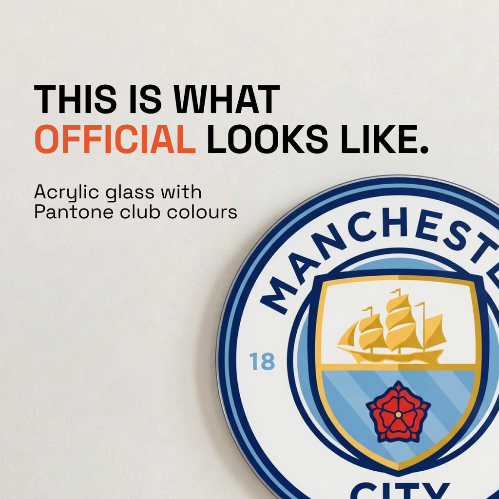 Manchester City Acrylic Wall Crest