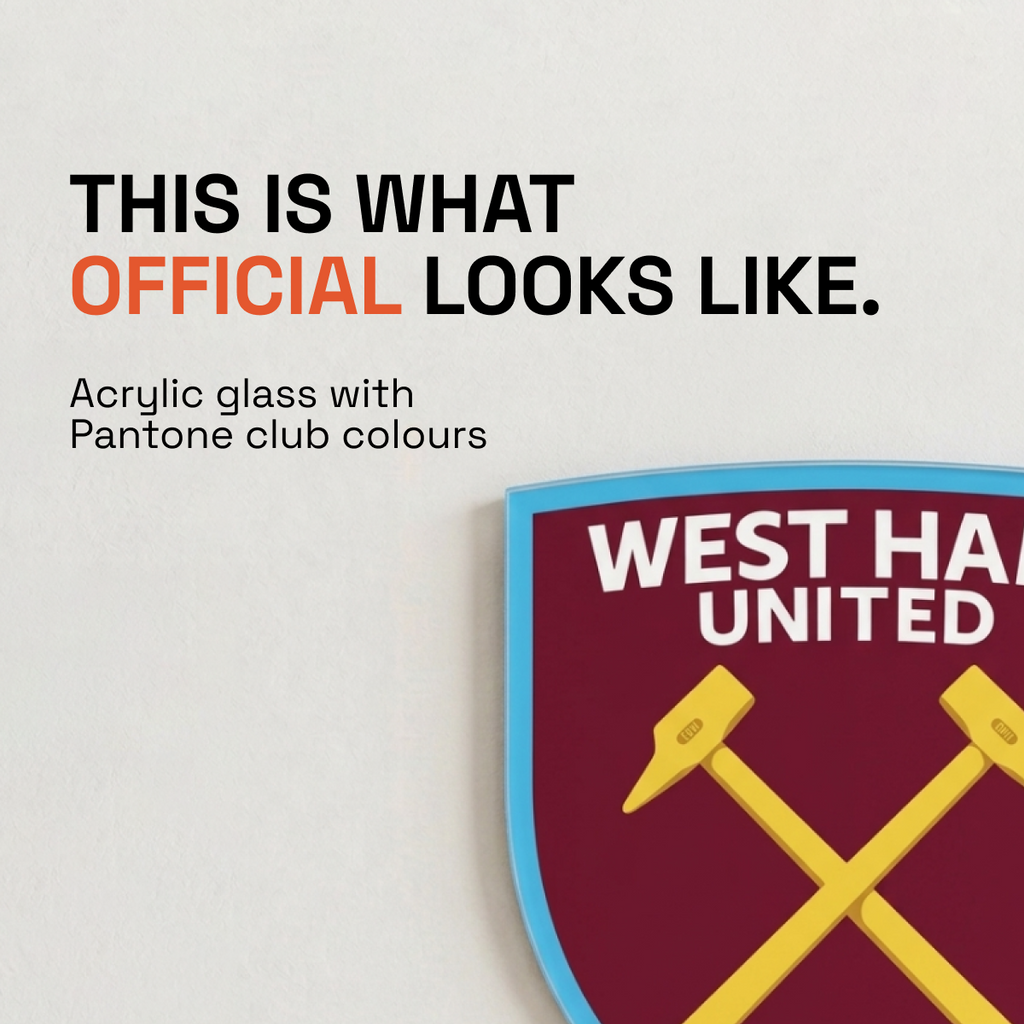 West Ham United Acrylic Wall Crest