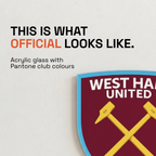 West Ham United Acrylic Wall Crest