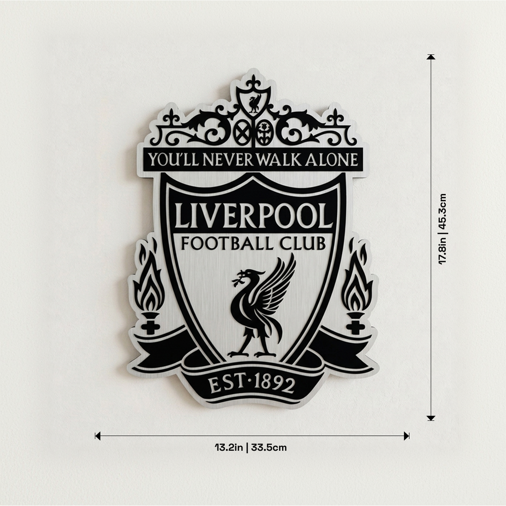 Liverpool Aluminium Wall Crest