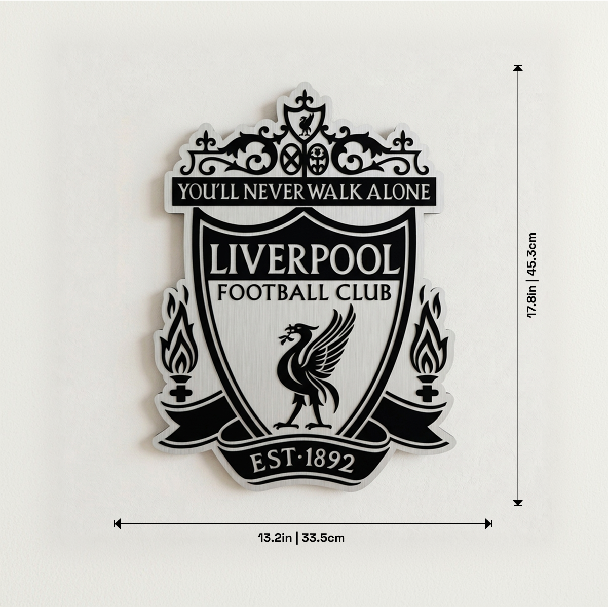 Liverpool Aluminium Wall Crest