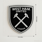 West Ham Aluminium Wall Crest