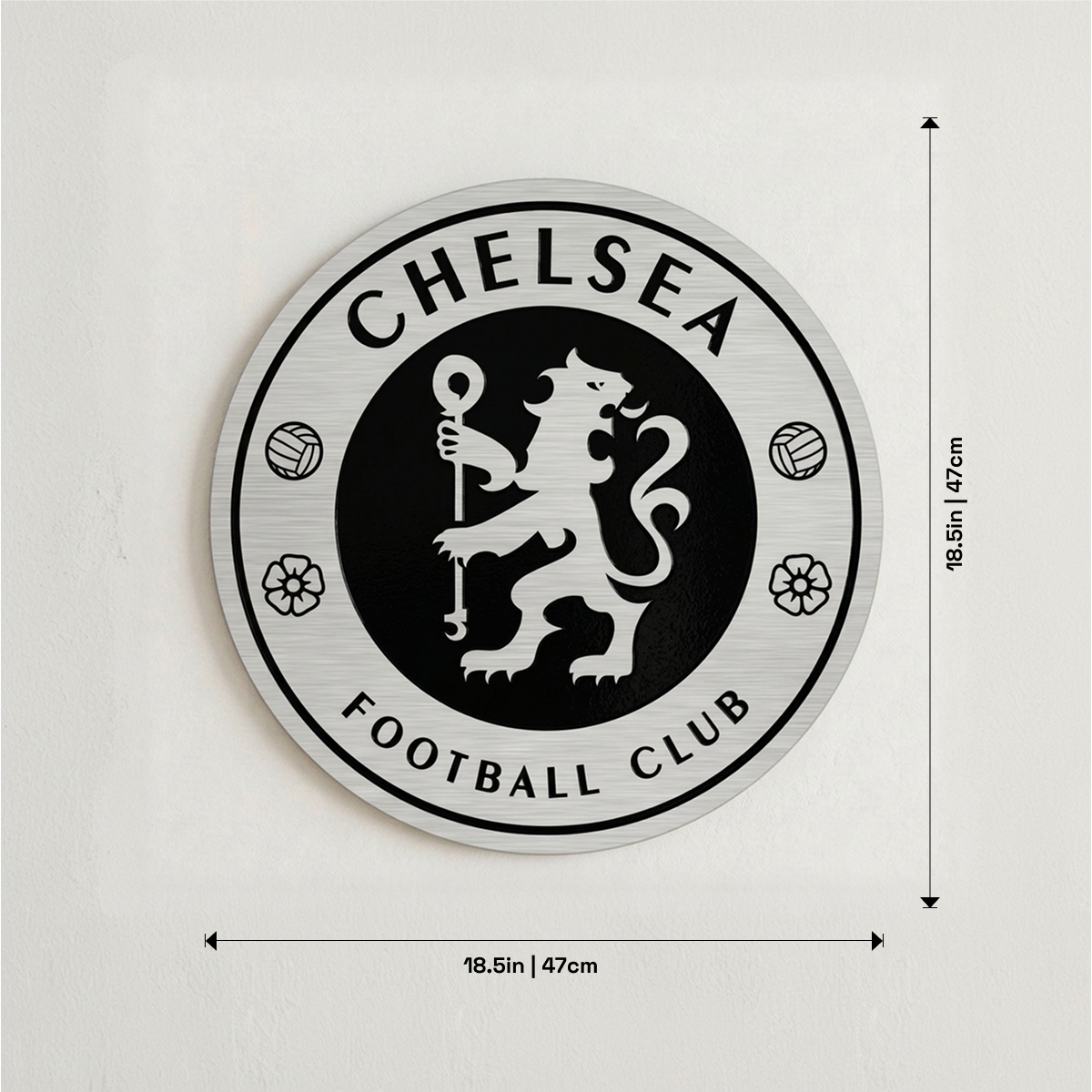 Chelsea FC Aluminium Wall Crest