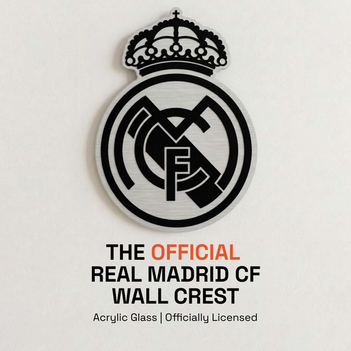 Real Madrid Aluminium Wall Crest