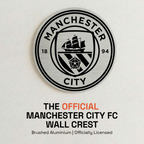 Manchester City Aluminium Wall Crest