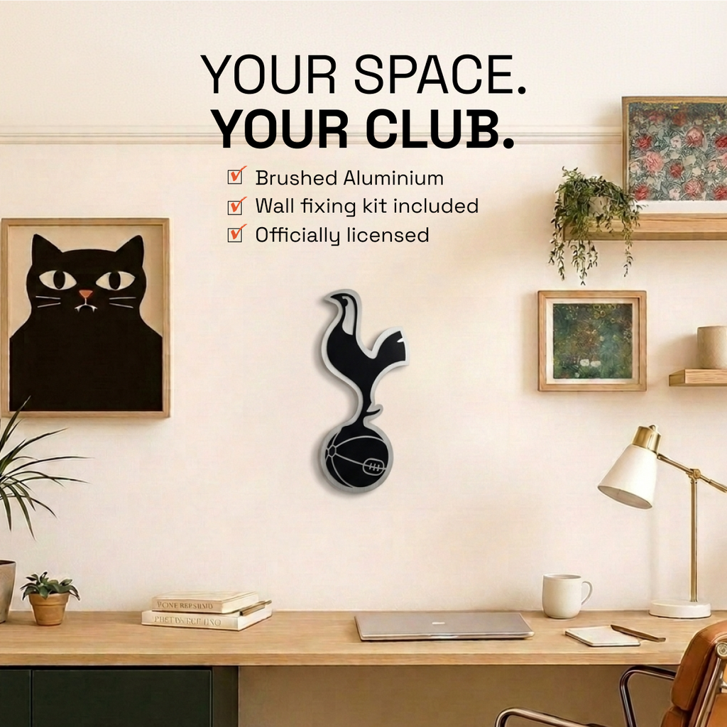 Tottenham Hotspur Aluminium Wall Crest