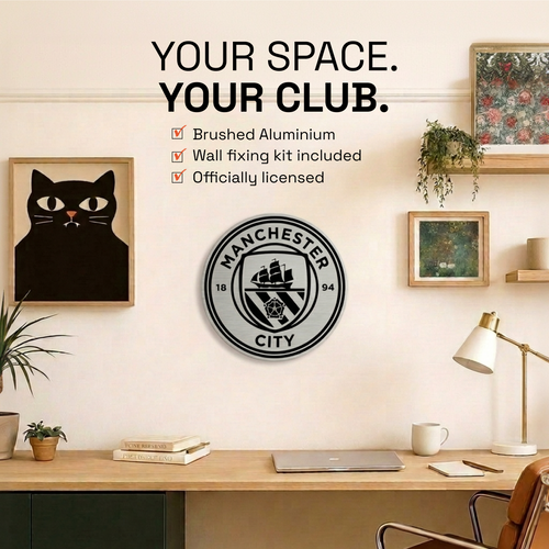 Manchester City Aluminium Wall Crest