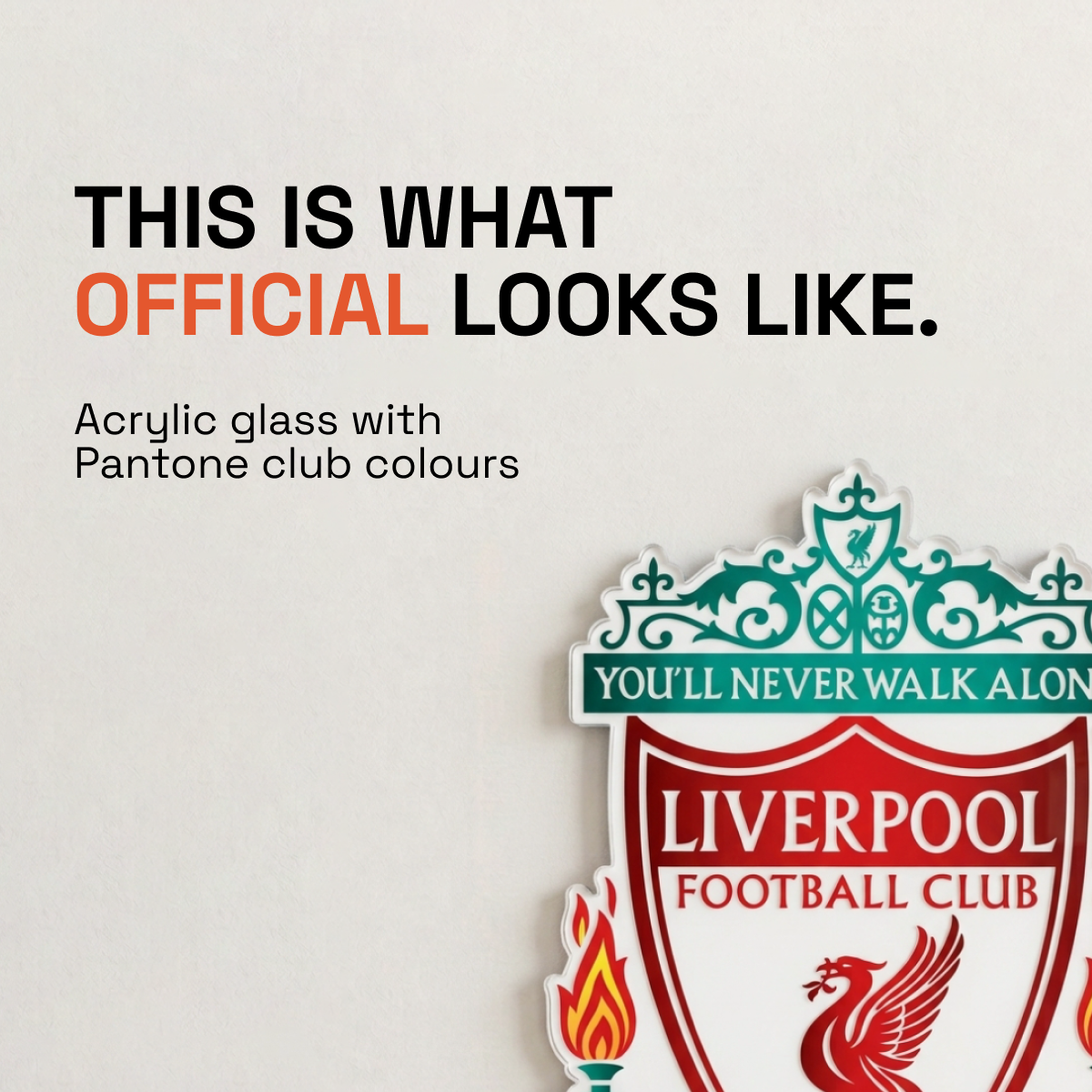 Liverpool Acrylic Wall Crest