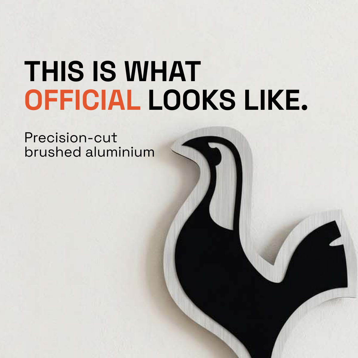 Tottenham Hotspur Aluminium Wall Crest