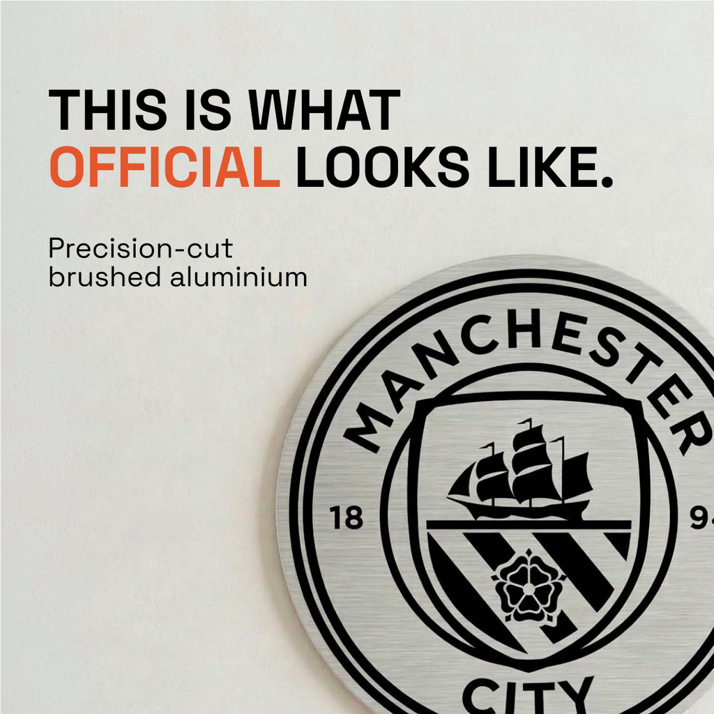 Manchester City Aluminium Wall Crest