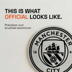 Manchester City Aluminium Wall Crest