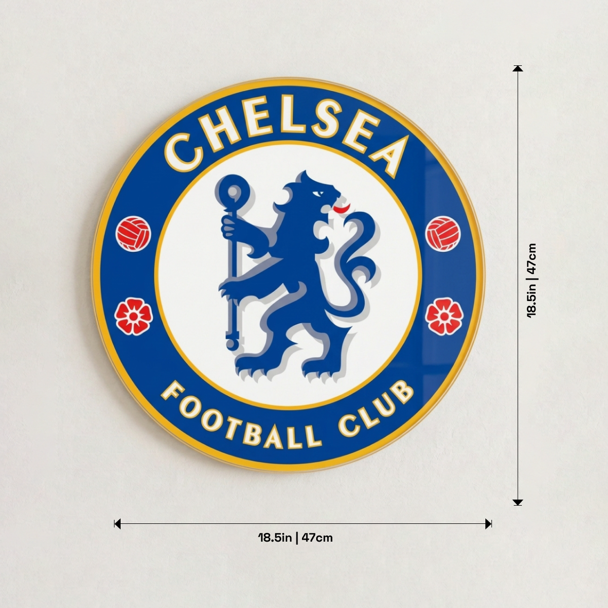 Chelsea FC Acrylic Wall Crest