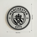 Manchester City Aluminium Wall Crest